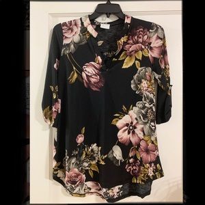 Sew in Love floral tunic, Small, new